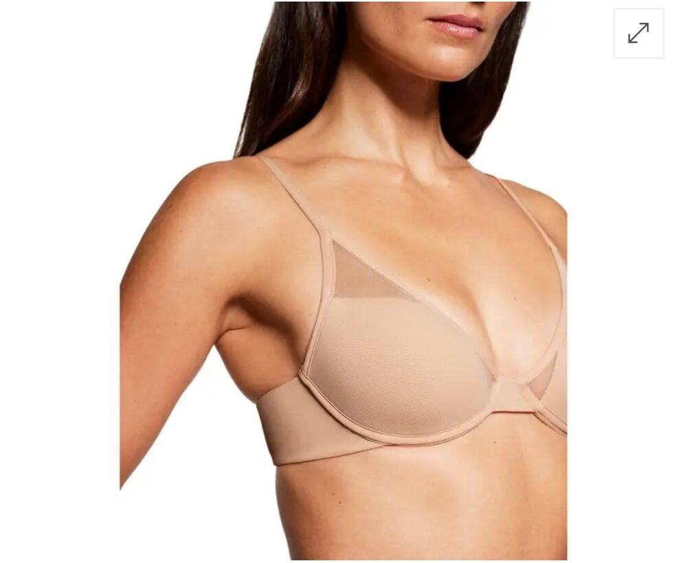 PEPPER Signature All You Bra nude with mesh overlay Size 32b